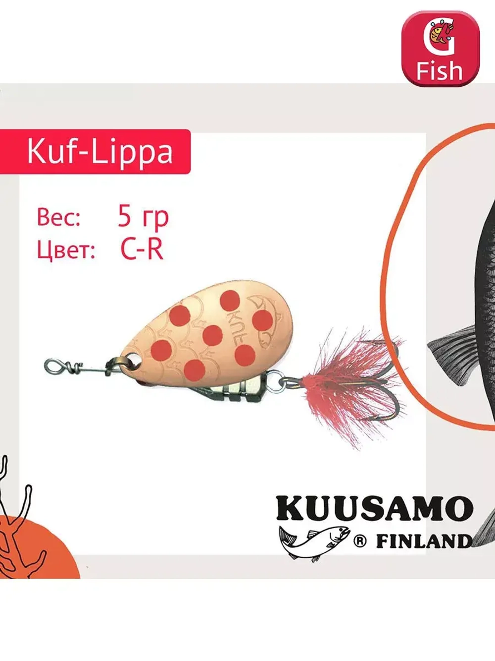 Блесна для рыбалки вертушка 40 мм 5 г