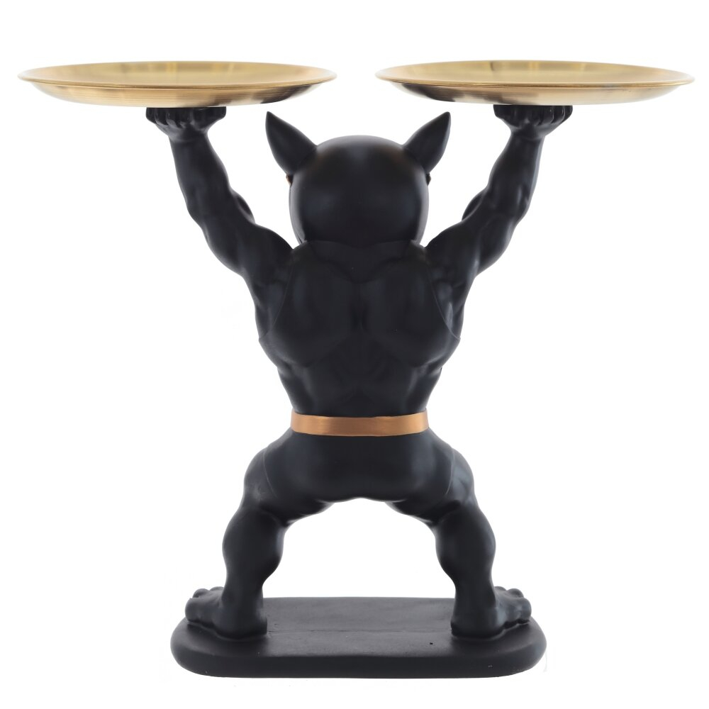 Фигурка декоративная с подносом Собака