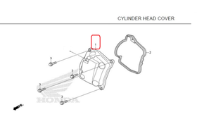 12310-K97-T00. COVER COMP., CYLINDER HEAD. Honda ADV150, PCX.