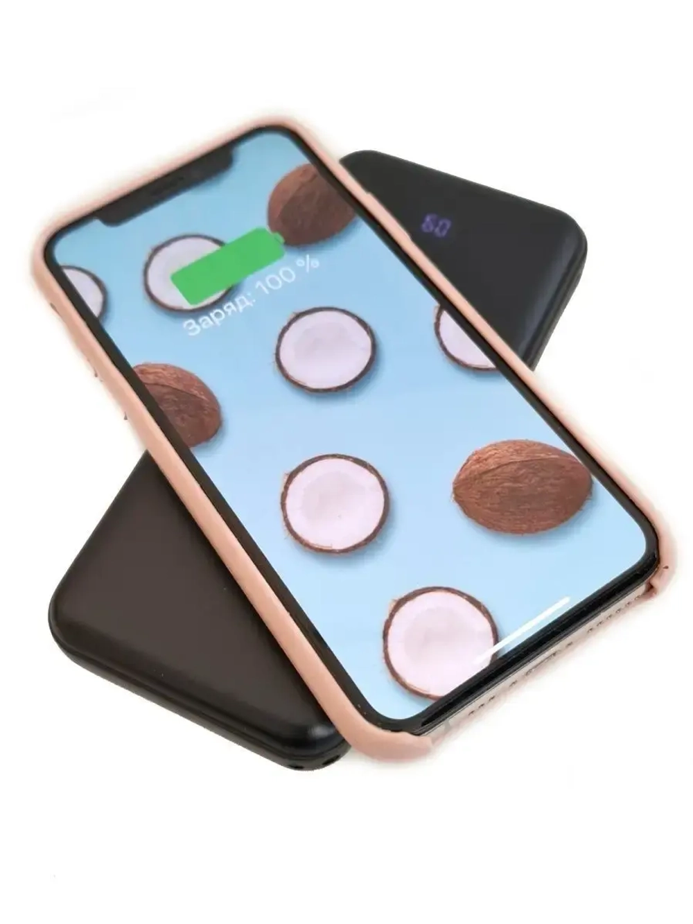 PowerBank 10000 mAh Пауэрбанк Беспроводная зарядка