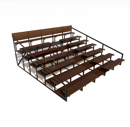 Трибуна Спортивная семиярусная (лиственница)