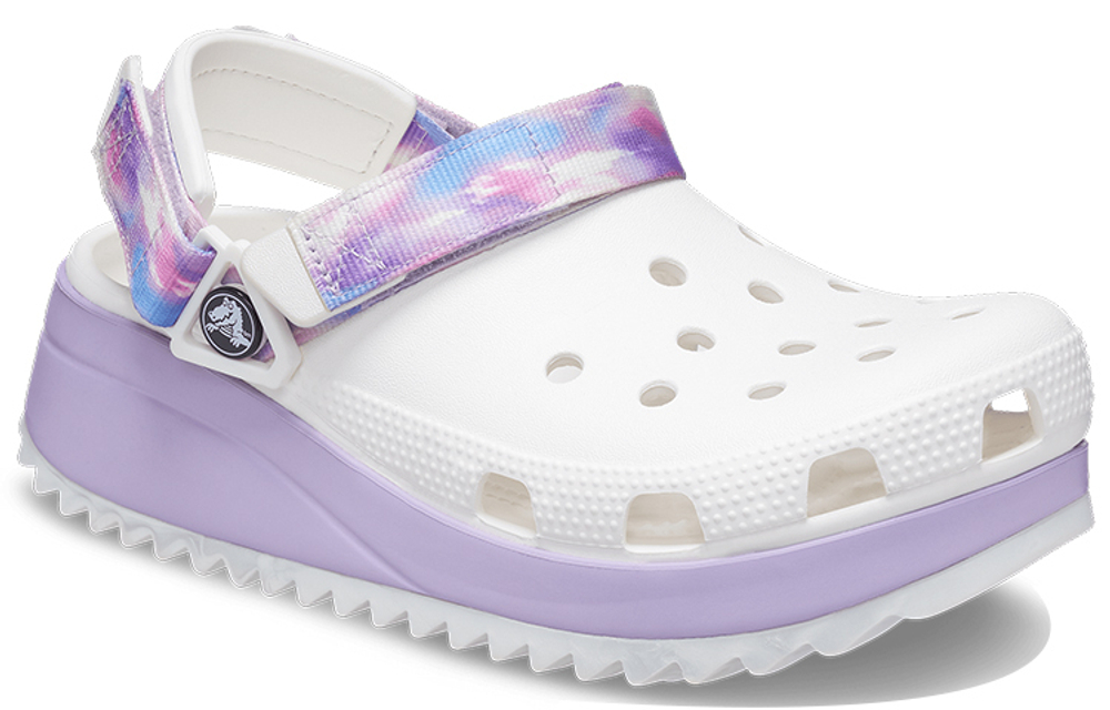 Crocs Classic clog EVA round toe perforated hole shoes for men and women the same style white purple