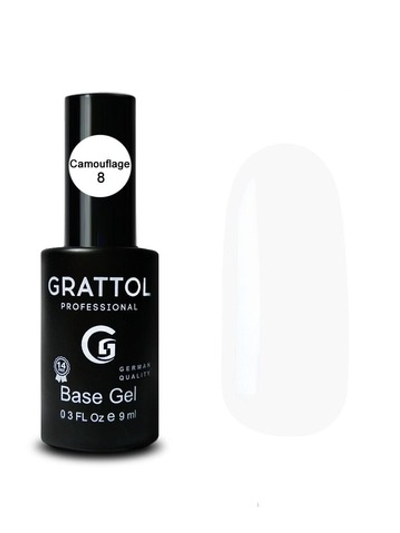 Grattol Base Camouflage - База камуфлирующая 08, 9мл