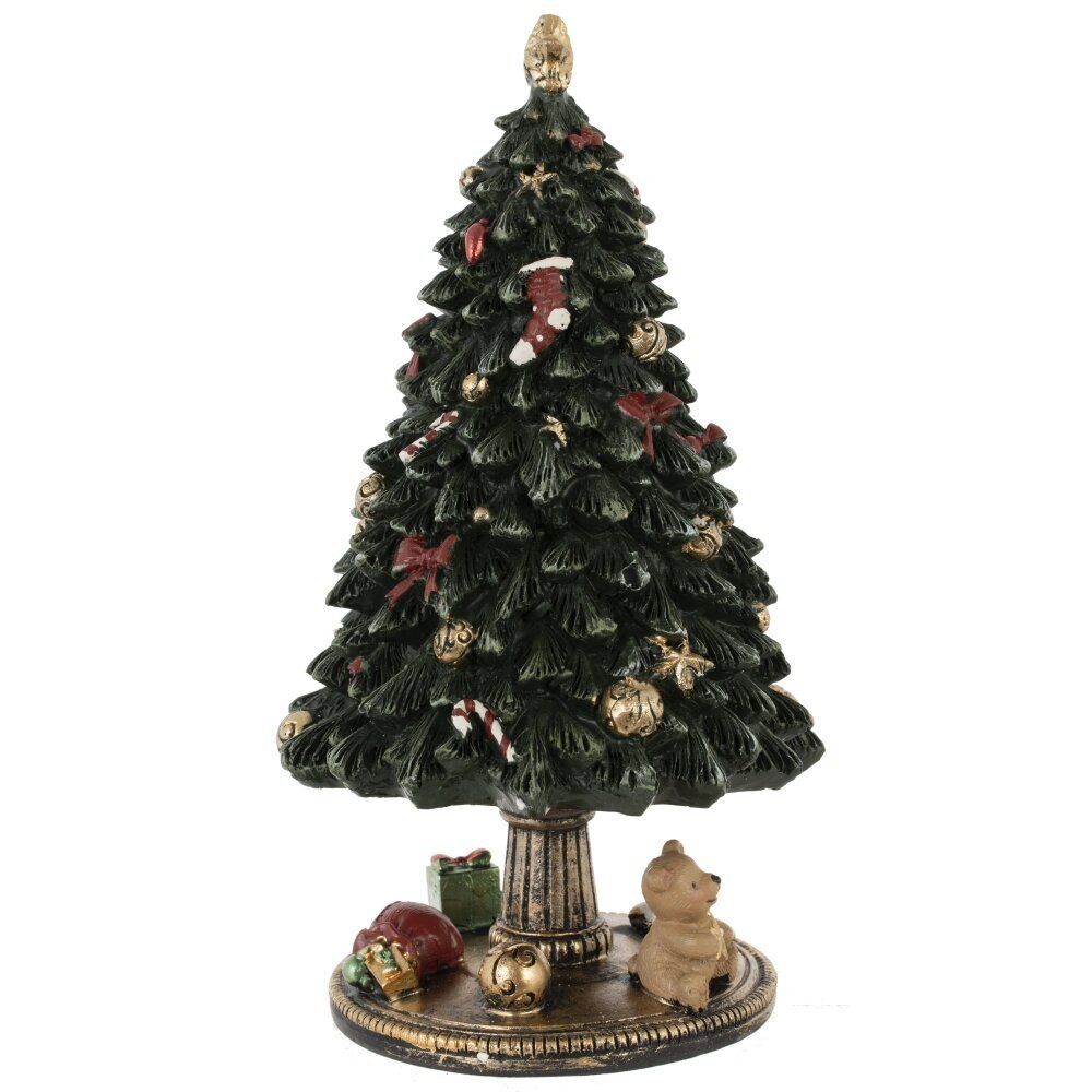 GAEM Фигурка декоративная (мех.завод,муз, движ) "Ёлка", L12 W12 H22,5 см