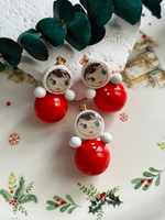 Подвеска "Неваляшка" ручной работы 3,5 см, штифт - позолота 14k