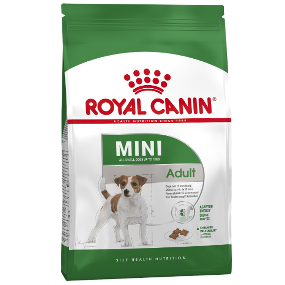 Royal canin mini adult 2 кг сухой корм для собак мелких пород с 10 месяцев до 8 лет 1х6