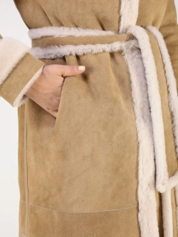 Дубленка зимняя натуральная длинная и теплая