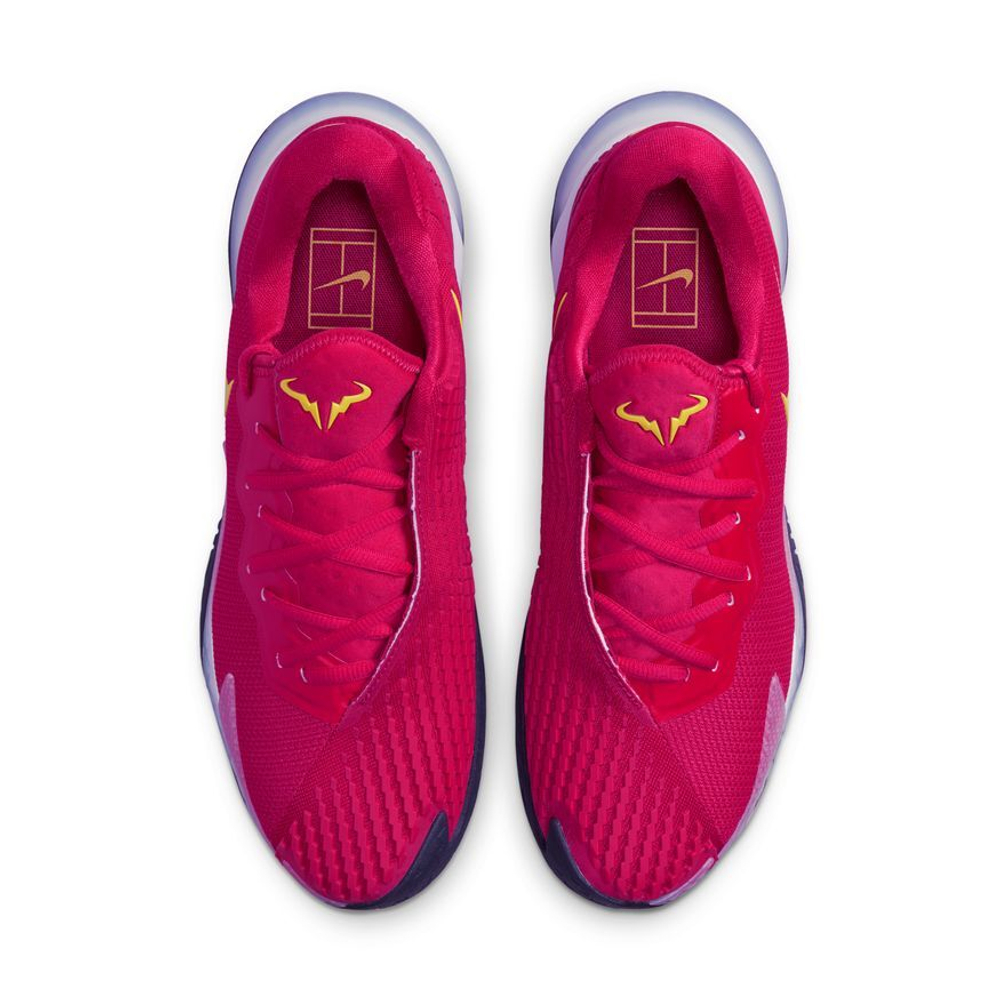Мужские кроссовки теннисные Nike Zoom Vapor Cage 4 Rafa - mystic hibiscus/white/black/yellow strike