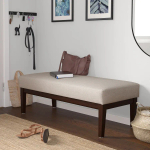 Скамья - IKEA EKENÄSET/EKENASET/ЭКЕНАСЕТ, 40х112 см, бежевый/коричневый,