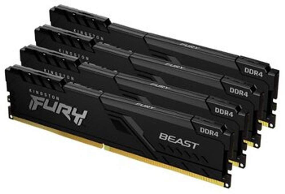 Оперативная память KINGSTON FURY Beast DDR4 32GB 3600MHz CL17 UDIMM KF436C17BBK4/32