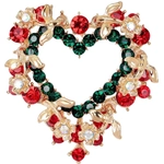 Брошь «Gold Podarok - Огненное Сердце»