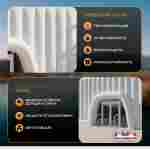 Пневмокаркасный куб «Форт 3» 20×20×8 м — из ПВХ, для выставок, фестивалей и торговых зон