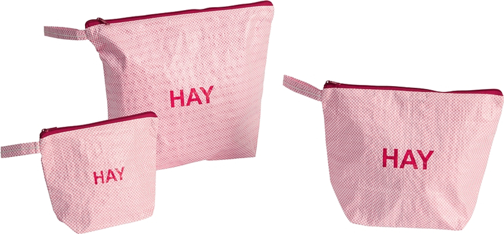 Набор косметичек Hay Candy Mono, розовая, 3 шт., полиэстер · арт. fabr AE750-E493-AF53