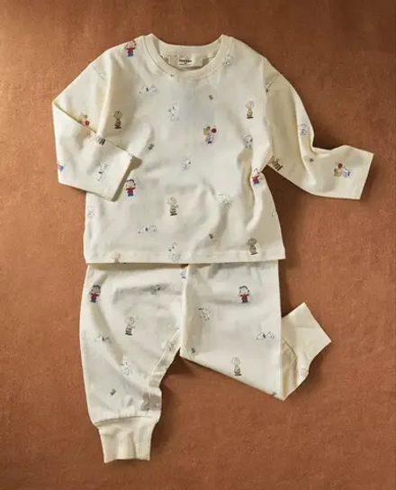 ZARA HOME ДЕТСКАЯ ПИЖАМА «PEANUTS™», СВЕТЛО-ЗЕЛЕНЫЙ