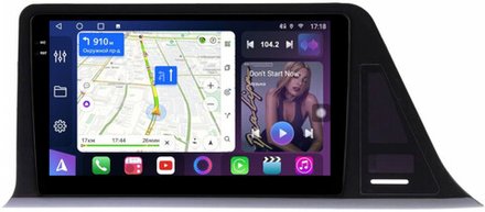 Магнитола для Toyota C-HR 2018-2022 (левый руль, взамен 230х130мм) - FarCar 9549LF2 монитор 9.5" QLED на Android 14, TS18, CarPlay, 4G SIM-слот