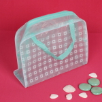 Косметичка «Improvisation», квадратики, цвет мятный 16*24*9