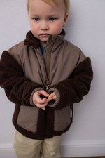 Куртка демисезонная из шерпы (шоколад)