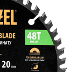 Пильный диск по ламинату ф160 х 20 мм, 48 зубьев Denzel