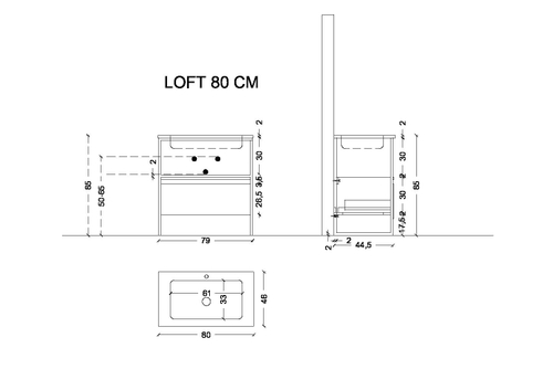 Armadi Art Консоль LOFT 80
