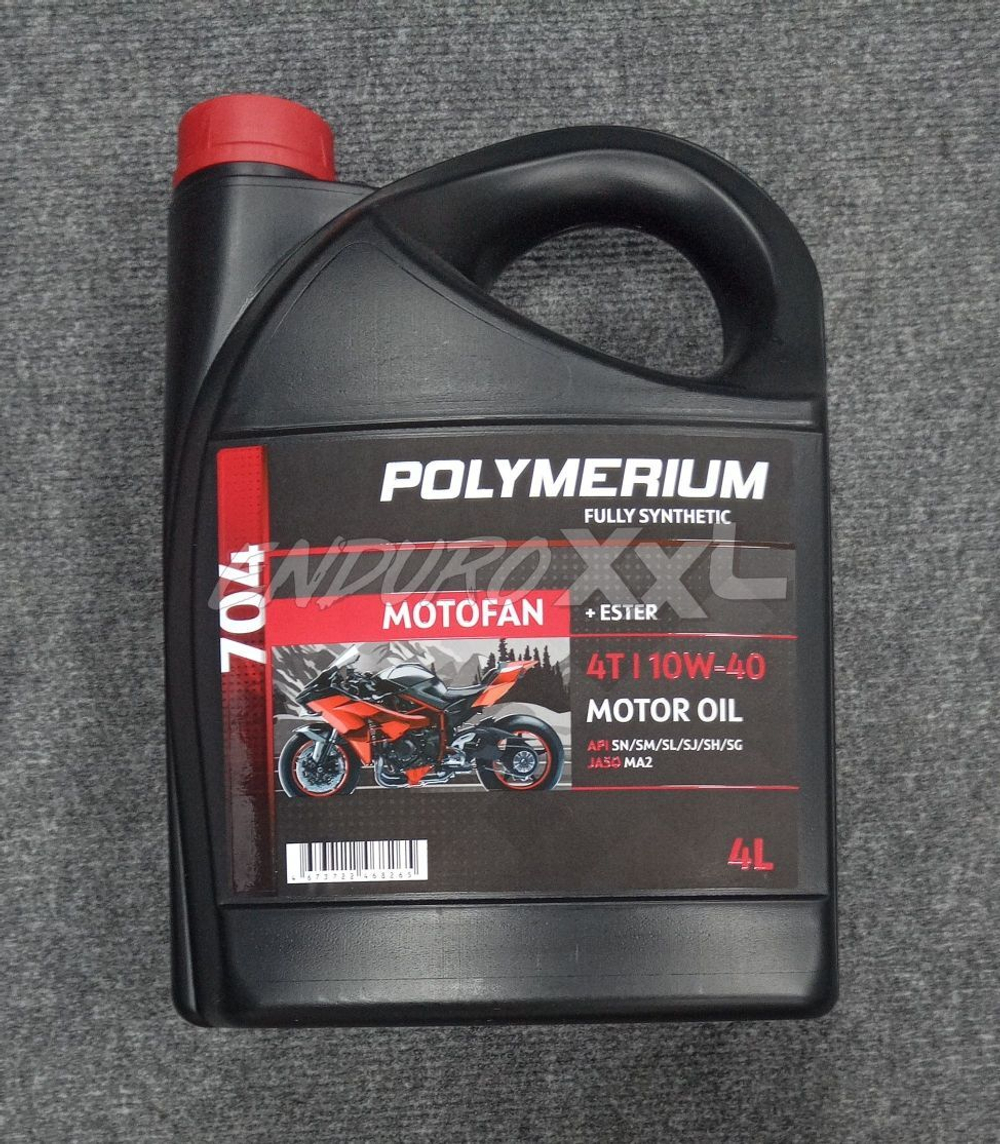 Масло моторное 4Т Полимериум MOTOFAN 704 10W-40 4T 4L