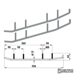 Коньки (2 шт., без вставок) для снегоходов YAMAHA Apex/FX/RS/RX/VK10/VK 540 III/Viking 540 IV