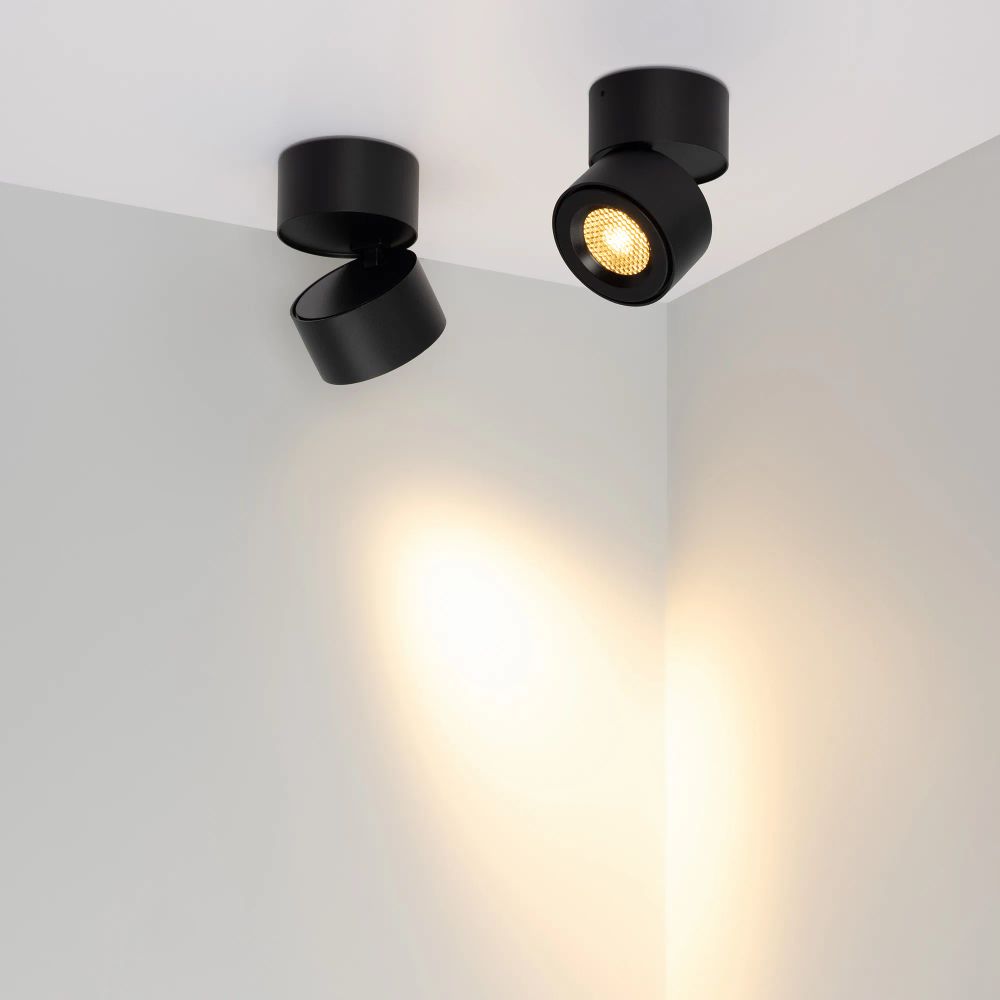 Светильник SP-POINT-SURFACE-R85-12W Warm3200-MIX (BK, 36 deg, 230V) (Arlight, IP20 Металл, 5 лет) 058606