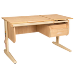 Растущая парта Дэми СУТ 25 с навесной тумбой (1200×610 мм)