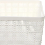 Корзина - органайзер для хранения «СТЭНТ», цвет белый, 24*18.5*10.2см