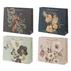 GAEM Пакет подарочный (бумага 210г/м2, блок микс 12шт), L38 W12 H32 см, 4в.