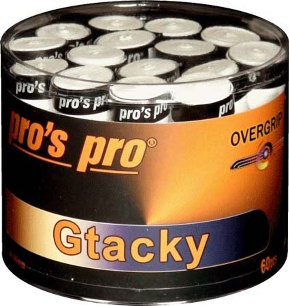 Теннисные намотки Pro&#39;s Pro G Tacky 60P - white