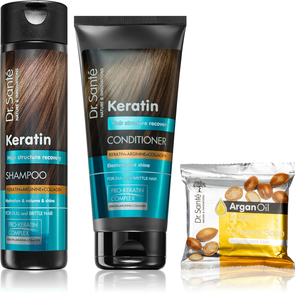 Dr. Sante Keratin - удобная упаковка (для ослабленных, ломких волос) /   / GTIN 8588006040272