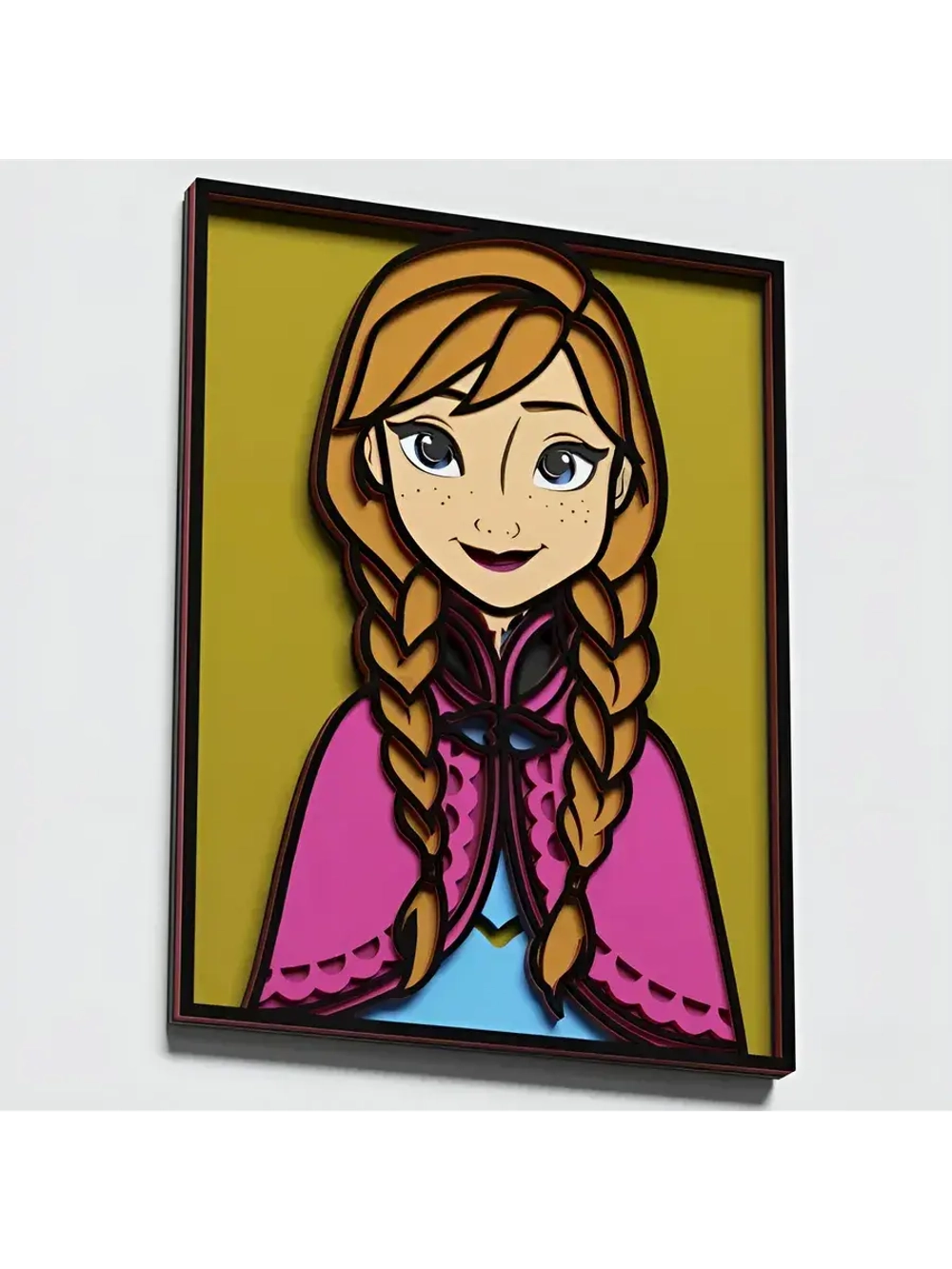 3D Картина по номерам из дерева Анна из Аренделле, 23x30 см