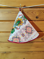 Полотенце кухонное, круглое, 2 шт, вафельное полотно