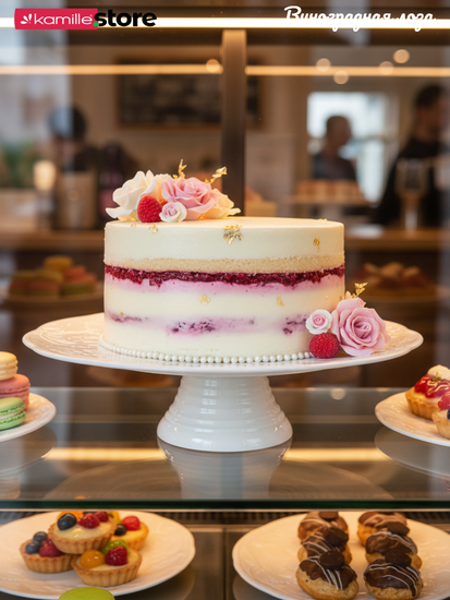 Блюдо на ножке 30,5х9,5 см. Виноградная лоза