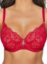 Бюстгальтер на косточках с пуш-ап (Размер: 70D) (Цвет: красный)