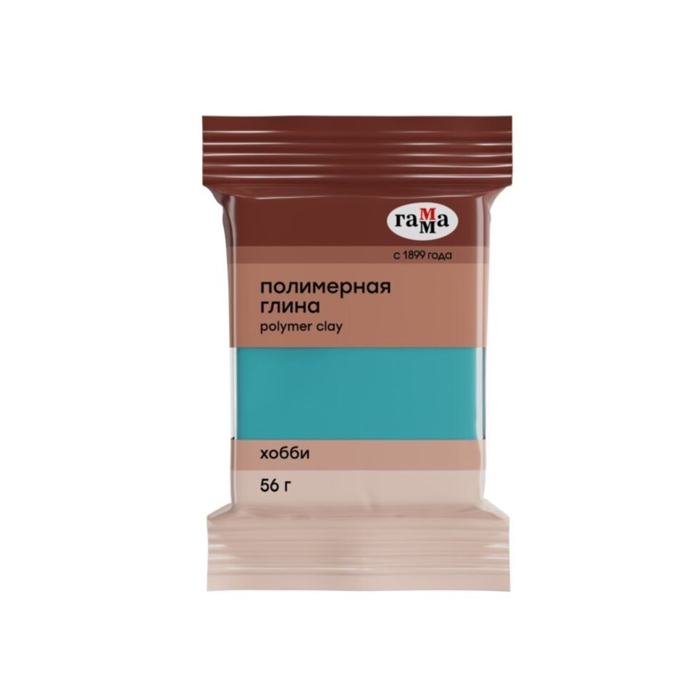 Полимерная глина Гамма, 56 гр., бирюзовый зеленый, &quot;Хобби&quot;