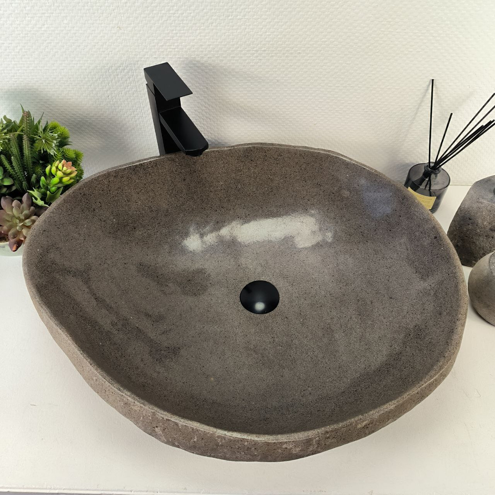 Раковина из речного камня RS-65406 66*54*16 0863