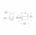 Крючок RAMON SOLER COLG01NM чёрный