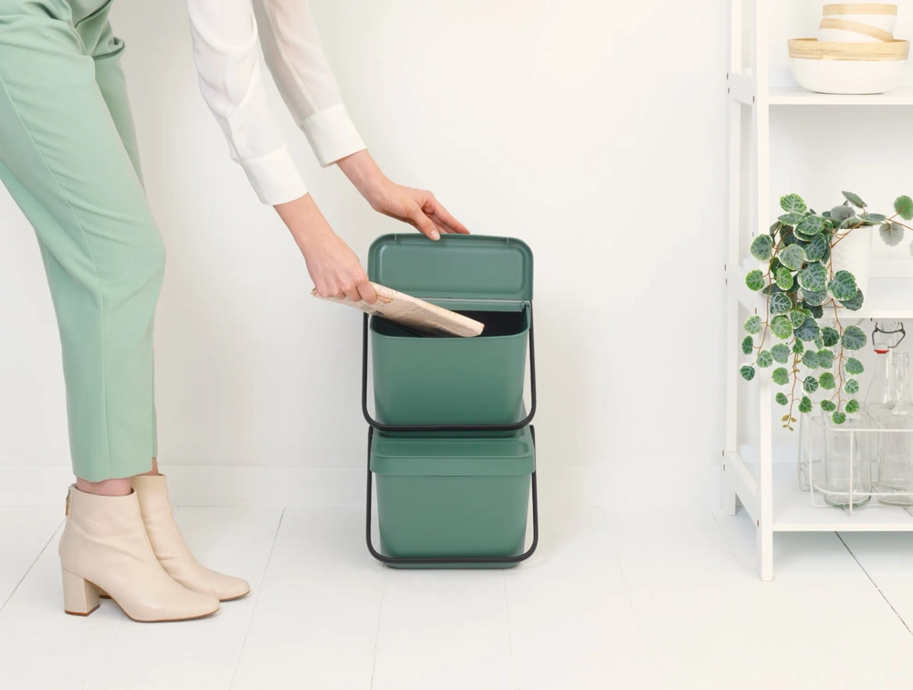 Brabantia Контейнер для мусора Sort & Go 20л для сортировки Fir Green 277740