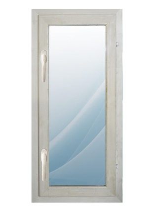 Окно 0,6х1,2 м двойное остекление деревянное панорамное с открывающейся створкой