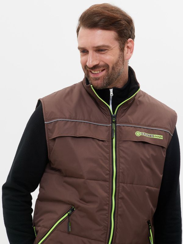 Жилет демисезонный Беркут ткань Дюспо цвет Коричневый