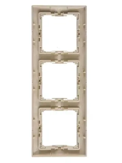 Розетки с заземлением 3 шт + рамка 3 поста Legrand valena 220В, 16А,цвет слоновая кость