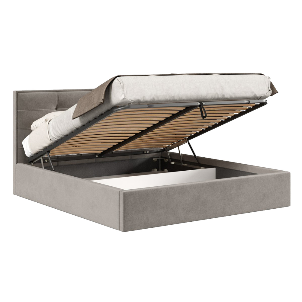 Кровать с подъёмным механизмом 1800 Римини, пепел 112