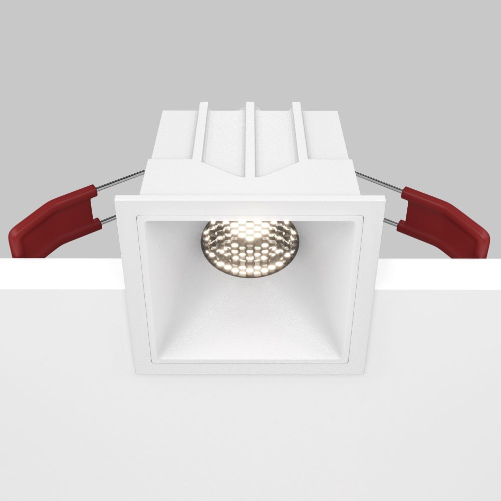 Модульный встраиваемый светодиодный светильник Maytoni Alfa LED DL043-01-10W4K-SQ-W