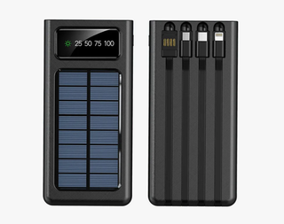 Портативный аккумулятор TYN 03 50000 mAh с солнечной панелью (черный)