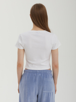 Женская Футболка Ribbon Logo Slim