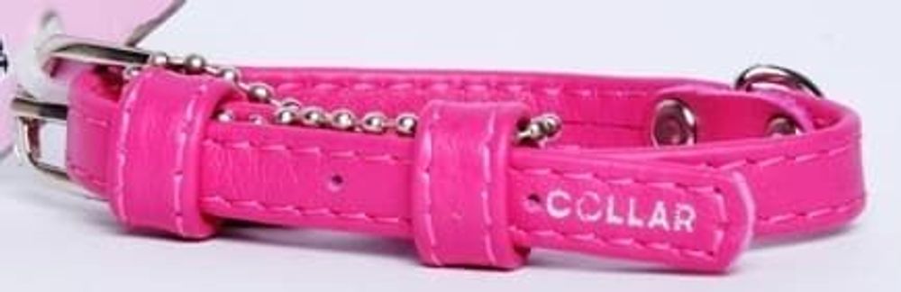 Ошейник "CoLLaR Glamour" без украшений розовый ширина 10мм, длина 19-25см Ошейник "CoLLaR Glamour" без украшений розовый ширина 10мм, длина 19-25см