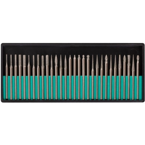 Набор шарошек усил. сталь алмаз 3мм 30шт. ФИТ