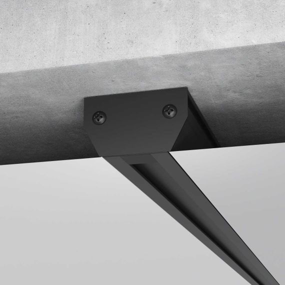 Алюминиевый профиль для монтажа в натяжной потолок однофазного шинопровода черный (2м) Elektrostandard a070478