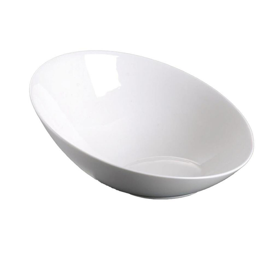 Салатник 125 мл 13,8*13,2 см h6,4/2,5 см скошенный белый фарфор NEW P.L. Proff Cuisine [6]